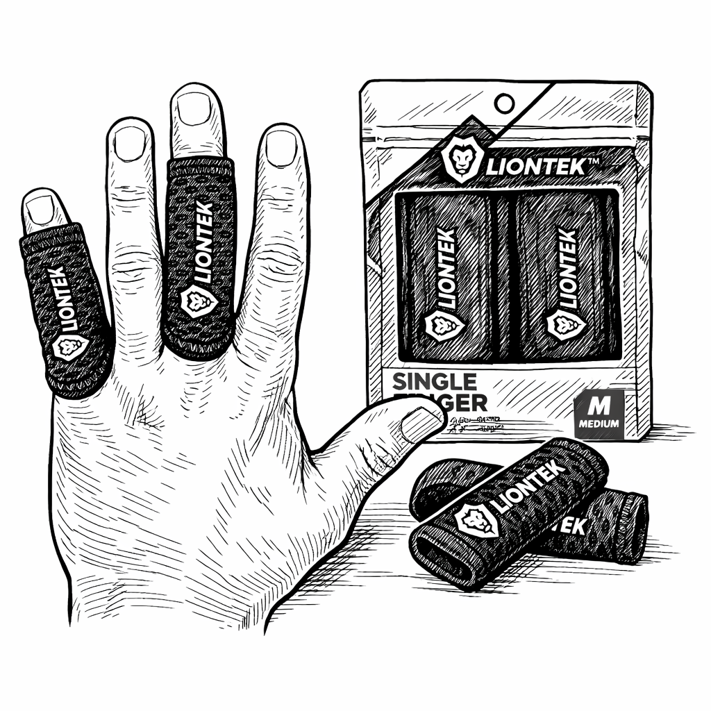 Liontek Flow Finger Sleeves: Flexible Finger Support for Training, Sports, and Everyday Use