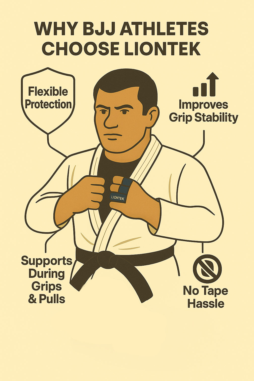 Why BJJ Athletes Choose Liontek Finger Sleeves