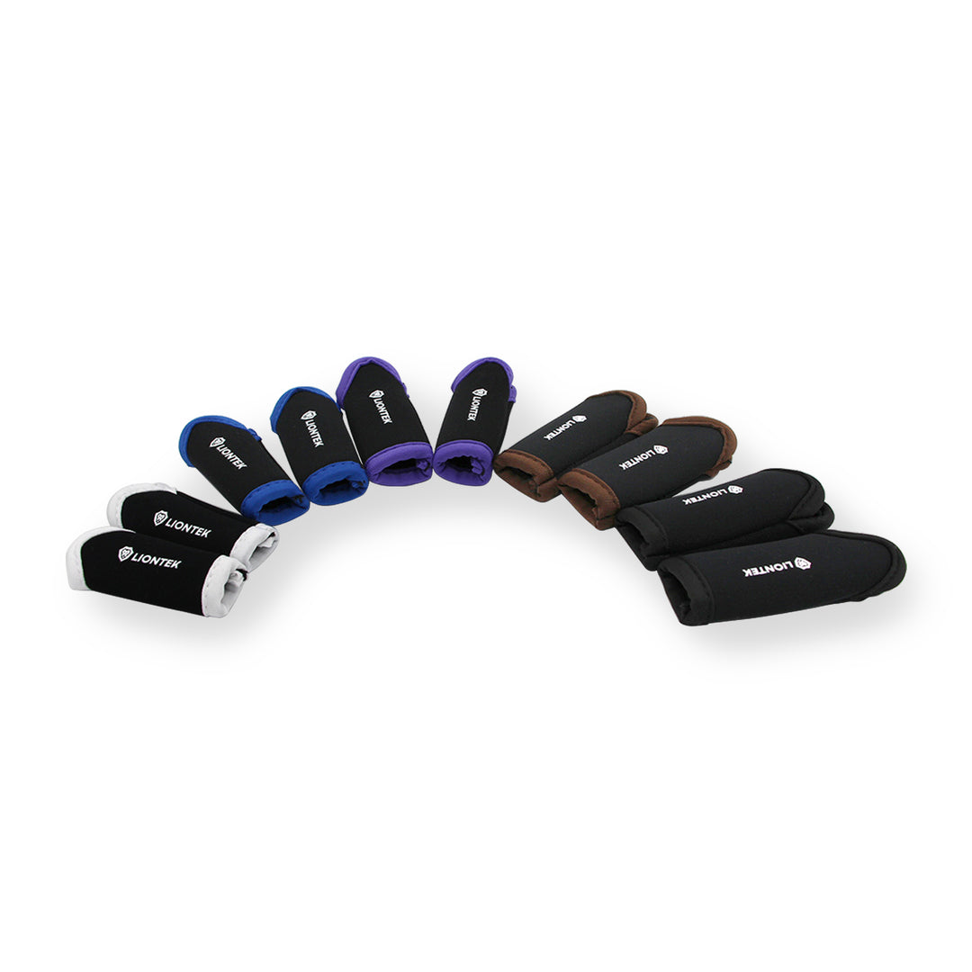 LIONTEK Single Finger Sleeve Pair - Sports Compression Finger Sleeve for BJJ, MMA, Basketball, Weight Lifting, and More