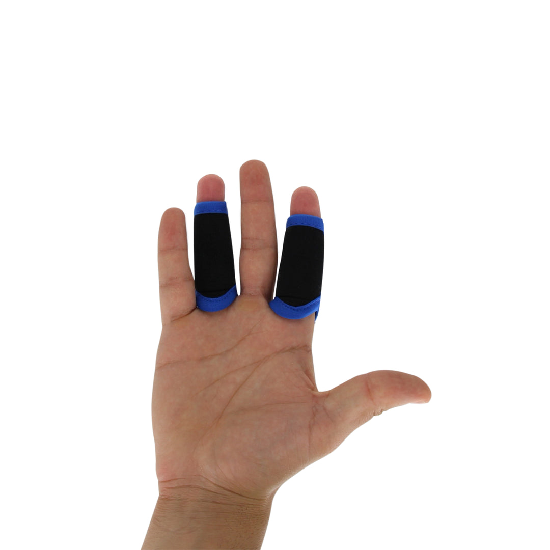 LIONTEK Single Finger Sleeve Pair - Sports Compression Finger Sleeve for BJJ, MMA, Basketball, Weight Lifting, and More