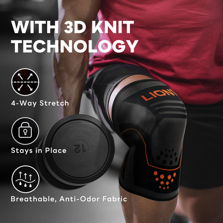 LIONTEK Knee Sleeve Pair - Compression Sleeve