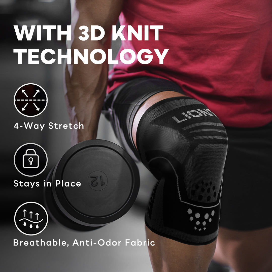 LIONTEK Knee Sleeve Pair - Compression Sleeve